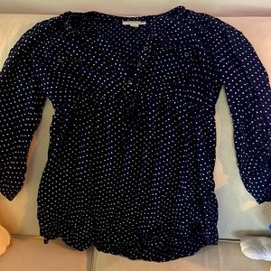 Maternity navy blue shirt size large